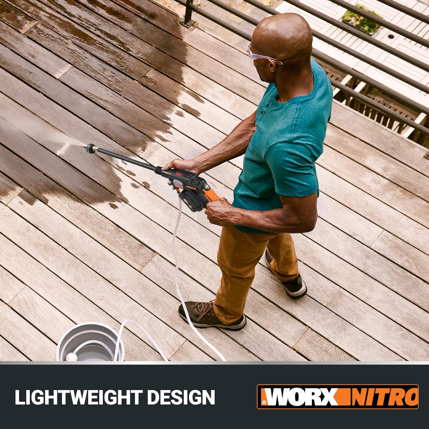 Worx WG633 Nitro Hydroshot 20V 710PSI Light-Duty Electric Pressure Washer 0